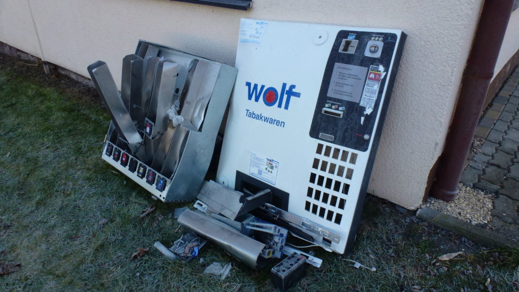 Zigarettenautomat Schwallungen
